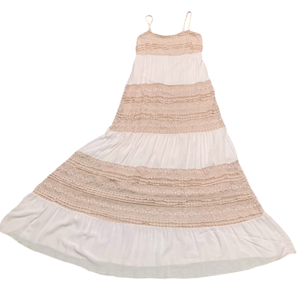 Scandal Italy, Cotton/ Viscose, Lace Bohemian Maxi Dress - Picture 13 of 13